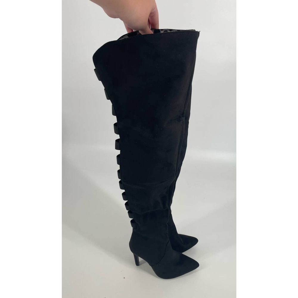 Women's Back Ladder Cutout Knee-high Stiletto Boots Size: 9.5 New without box